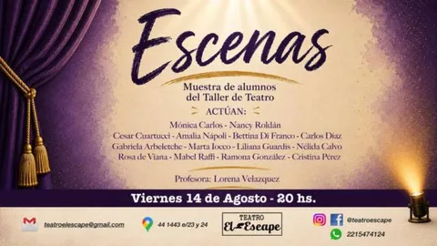 Escenas III - Muestra de alumnos del taller de teatro