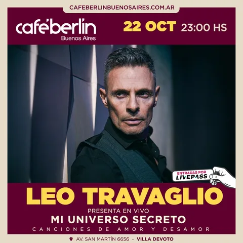 Leo Travaglio en Cafe Berlin