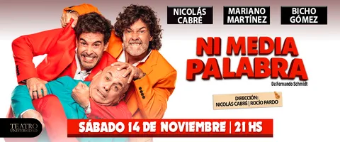 Ni media palabra