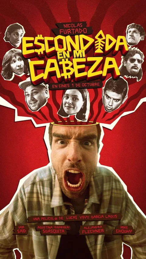 Afiche de Escondida en mi cabeza