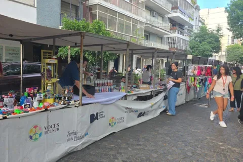 Feria Voces del Sur en la Plaza Vuelta de Obligado