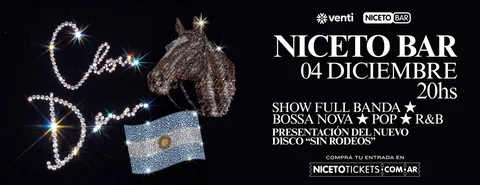 Cloe Demer "Sin Rodeos" en Niceto  Bar