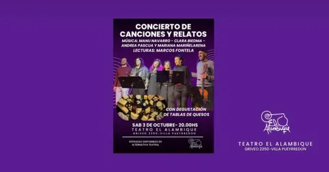 Concierto de canciones y relatos