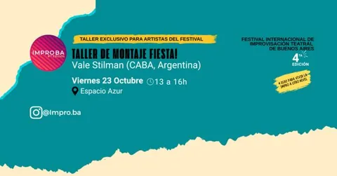 Taller de montaje fiesta! - (taller exclusivo para artistas de improba 2026)
