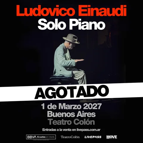 Ludovico Einaudi: Solo Piano en el Teatro Colon