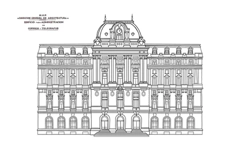 Un edificio entre dos mundos. La historia del antiguo Palacio de Correos