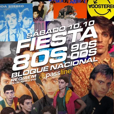Sáb 10 |🎵 FIESTA RETRO POP 80s 90s ESPECIAL 🇦🇷 Nacionales 🇦🇷...