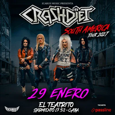 CRASHDÏET en Argentina - South America Tour 2027