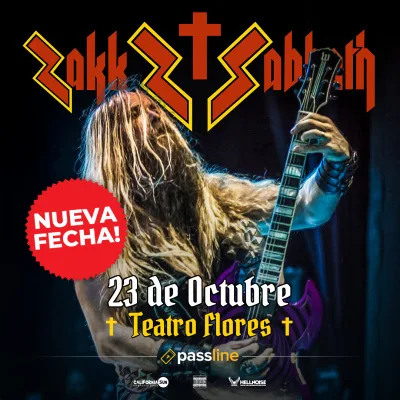 Zakk Sabbath en Argentina - 22 octubre 2026