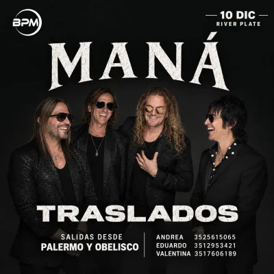 TRASLADO MANÁ EN ESTADIO RIVER