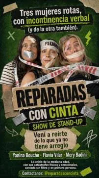 Reparadas con cinta
