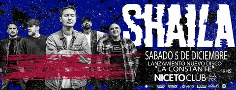 SHAILA lanza " LA CONSTANTE" en Niceto Club (+18 años)