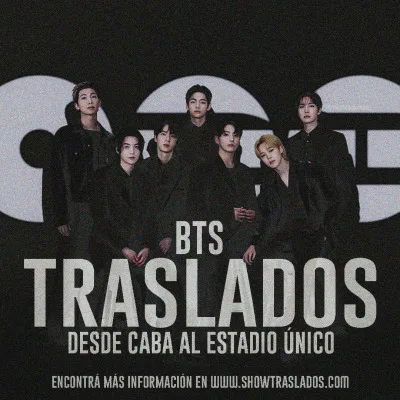 TRASLADO BTS - WORLD TOUR ARIRANG @ ESTADIO UNICO DESDE CABA...