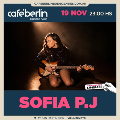Sofia P.J en Cafe Berlin