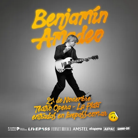 BENJAMIN AMADEO en el Teatro Opera LP