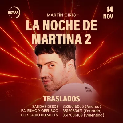 TRASLADO LA NOCHE DE MARTINA